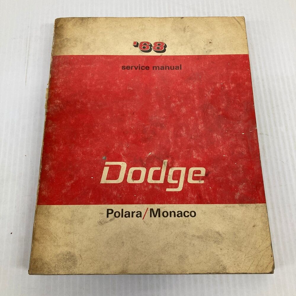 Dodge Polara Monaco Service Manual 1968